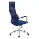 Кресло руководителя Бюрократ KB-9N/DB/TW-10N синий TW-05N TW-10N сетка крестовина хром. Фото товара с разных ракурсов.