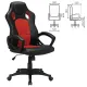 Игровое кресло "Rider EX-544", экокожа черная/ткань красная, 531583. Фото товара с разных ракурсов.