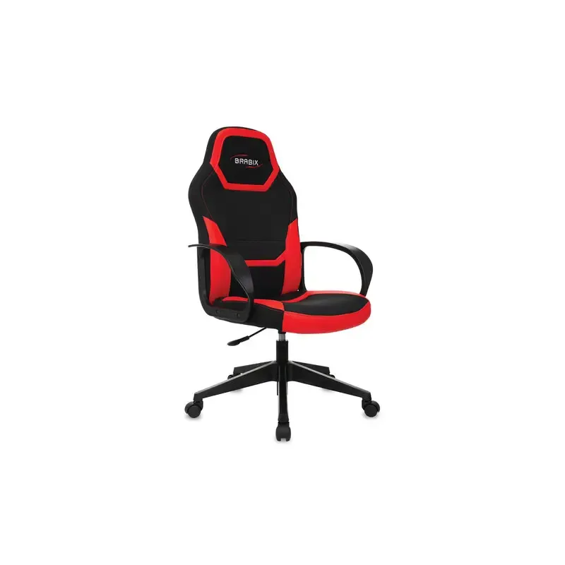 Игровое кресло  "Alpha GM-018", ткань/экокожа, черное/красное, 532637, GM-018_532637 главное фото