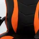 Игровое кресло  "Shark GM-203", экокожа, черное/оранжевое, 532513. Фото товара с разных ракурсов.