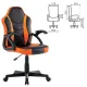 Игровое кресло  "Shark GM-203", экокожа, черное/оранжевое, 532513. Фото товара с разных ракурсов.