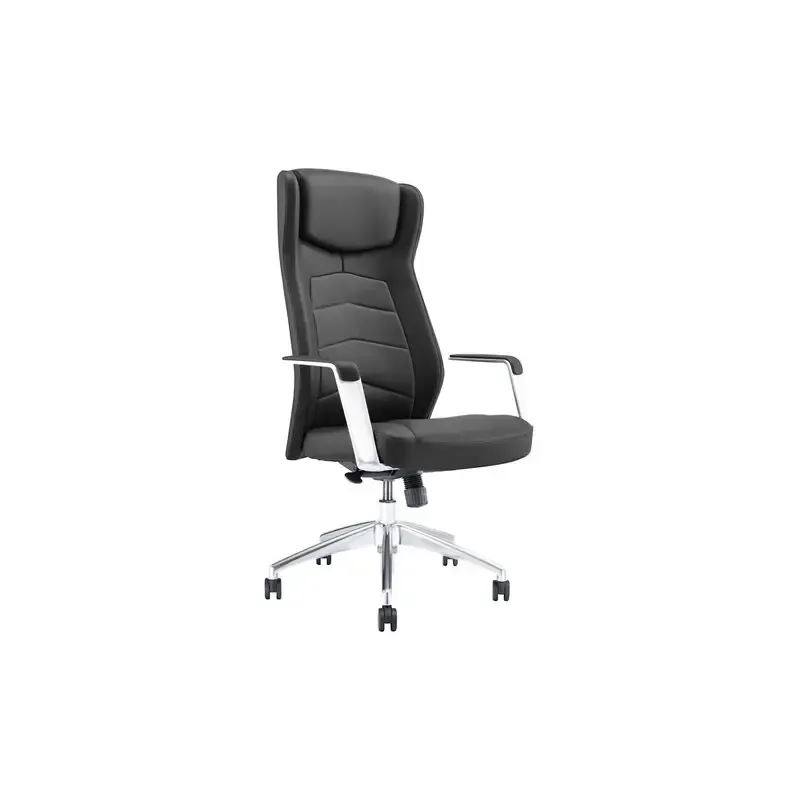 Кресло  PREMIUM Viking EX-759, синхромеханизм, алюминий, натуральная кожа, черное, 532933 главное фото
